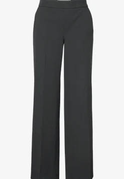 Broek met wijde pijpen in keperstof