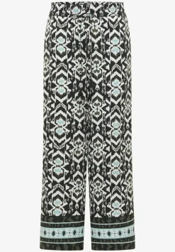 Broek met wijde pijpen in Loose Fit met print