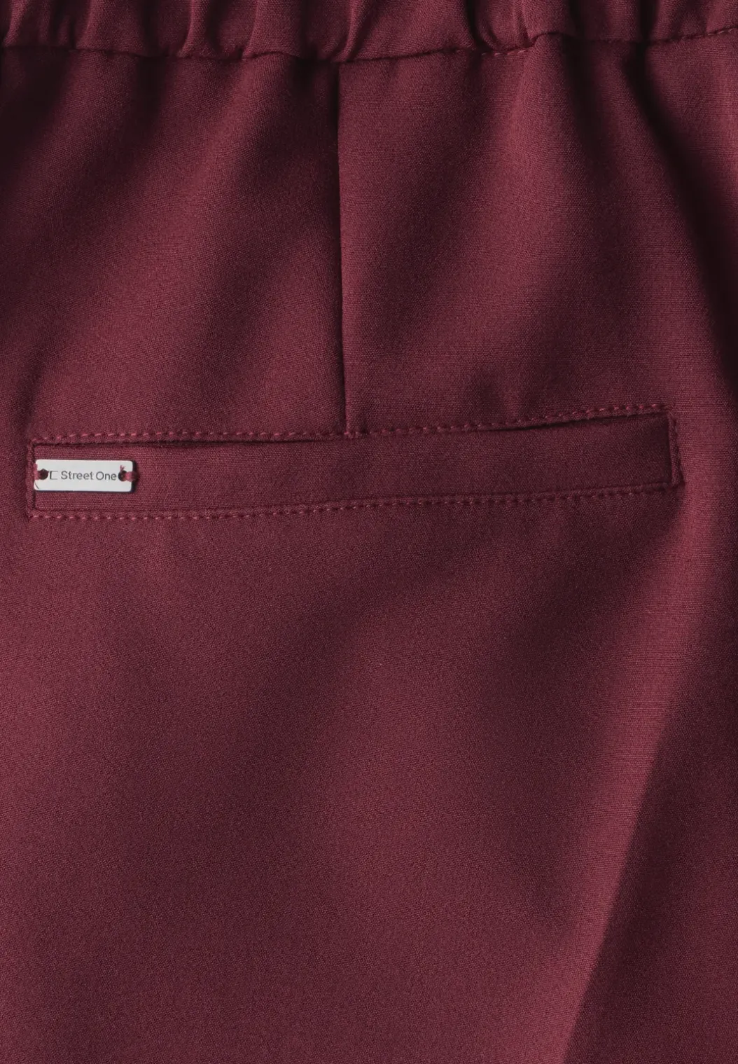 Broek met wijde pijpen in keperstof