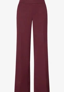 Broek met wijde pijpen in keperstof