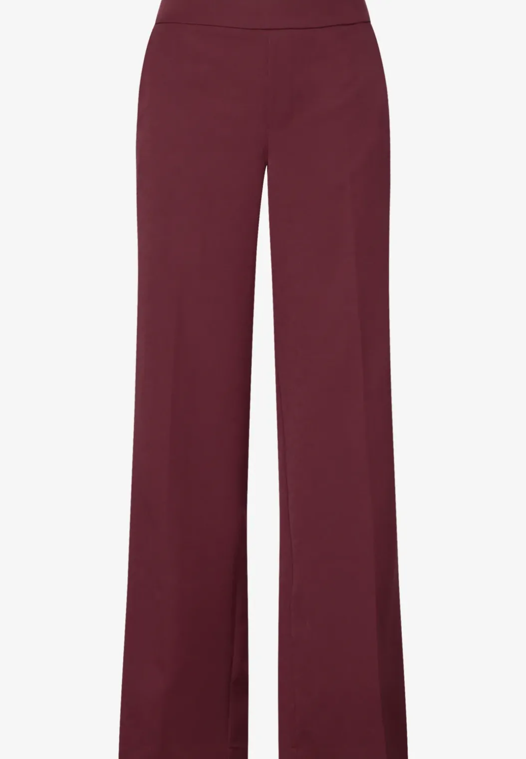 Broek met wijde pijpen in keperstof