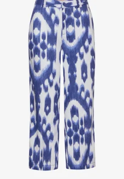 7/8-broek van linnen met print