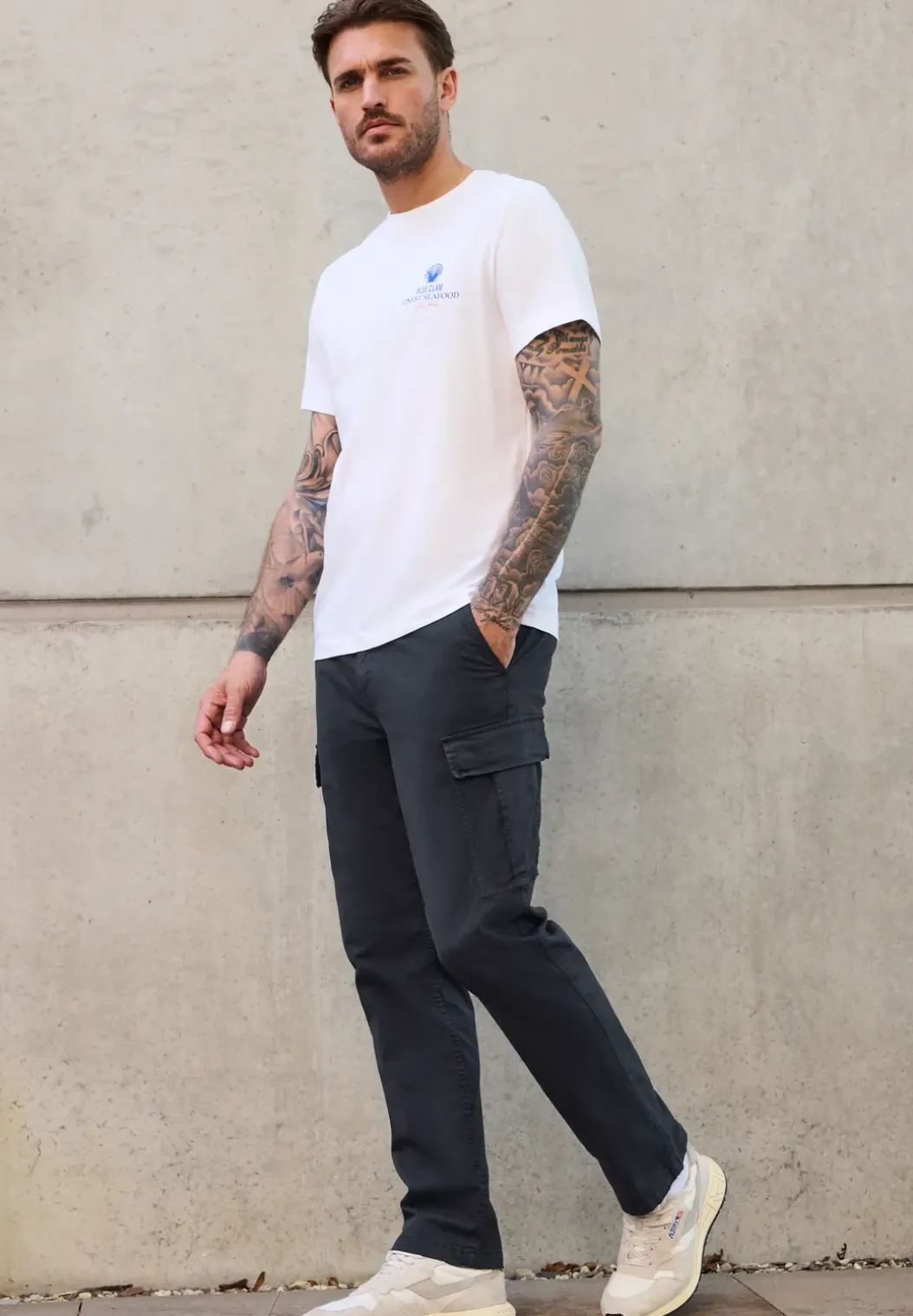 Cargo broek met rechte pijpen