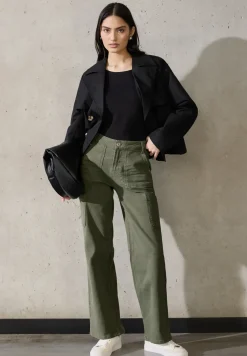 Cargo broek met rechte pijpen