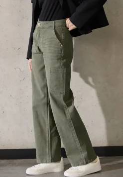 Cargo broek met rechte pijpen