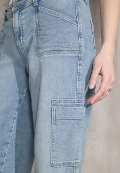 Cargo jeans met rechte pijpen
