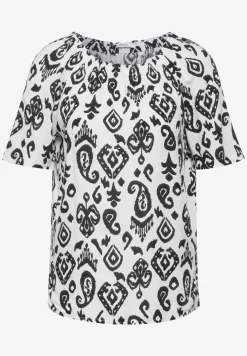 Carmen blouse met print