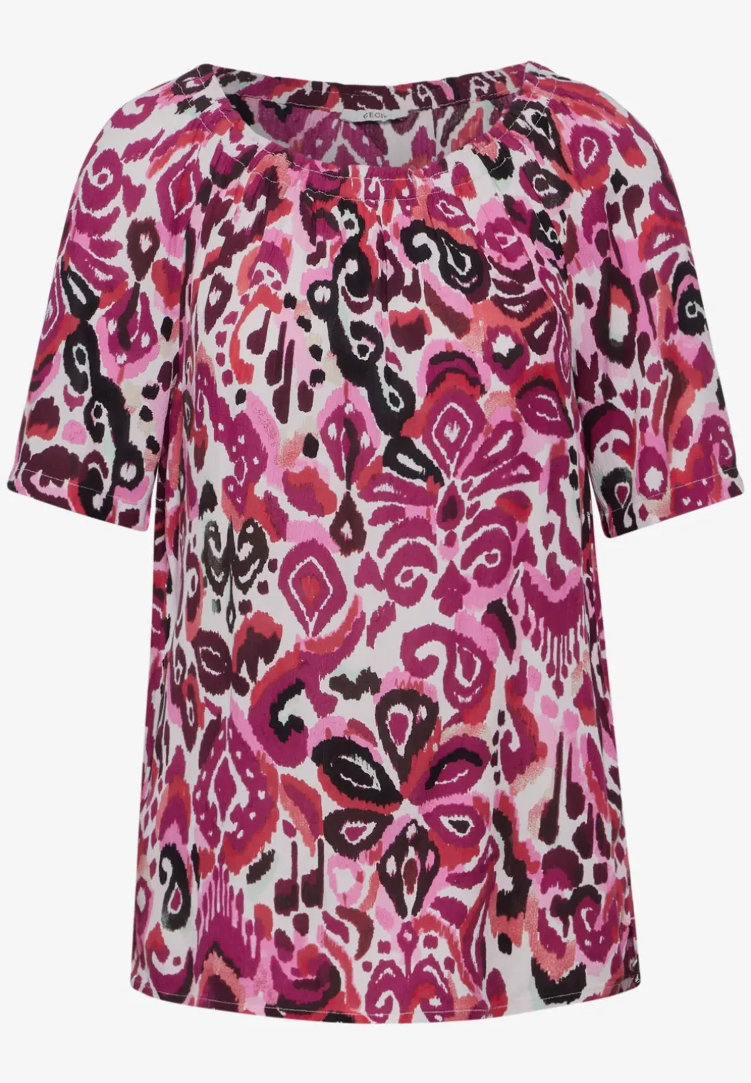 Carmen blouse met print