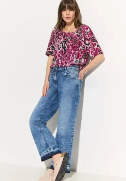 Carmen blouse met print