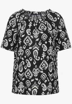 Carmen blouse met print