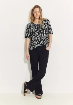 Carmen blouse met print