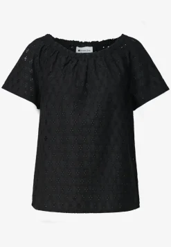 Carmen Bluse mit Shiffley-Muster