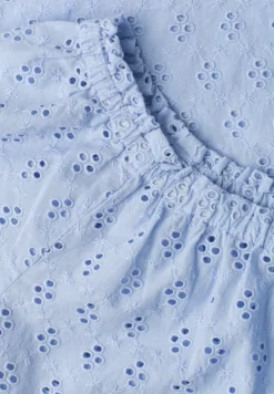 Carmen Bluse mit Shiffley-Muster