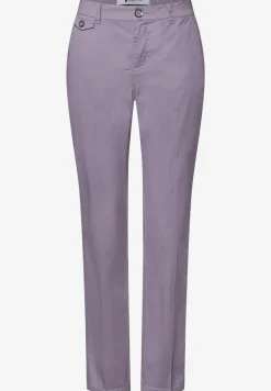 Casual fit chino's in een zachte stof