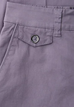 Casual fit chino's in een zachte stof