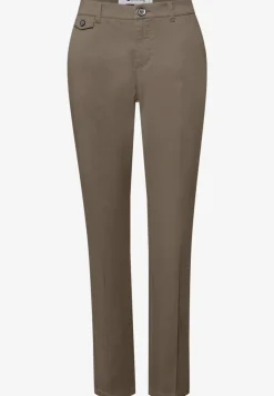 Casual fit chino's in een zachte stof
