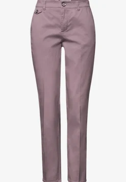 Casual fit chino's in een zachte stof