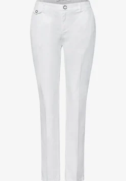 Casual fit chino's in een zachte stof