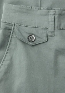 Casual fit chino's in een zachte stof
