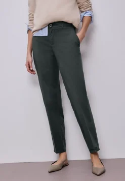 Casual fit chino's in een zachte stof