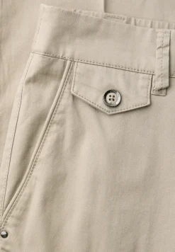 Casual fit chino's in een zachte stof