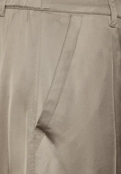 Casual fit satijnen broek