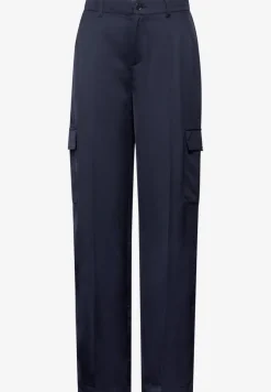 Casual fit satijnen broek