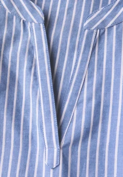 Chambray blouse met glitter