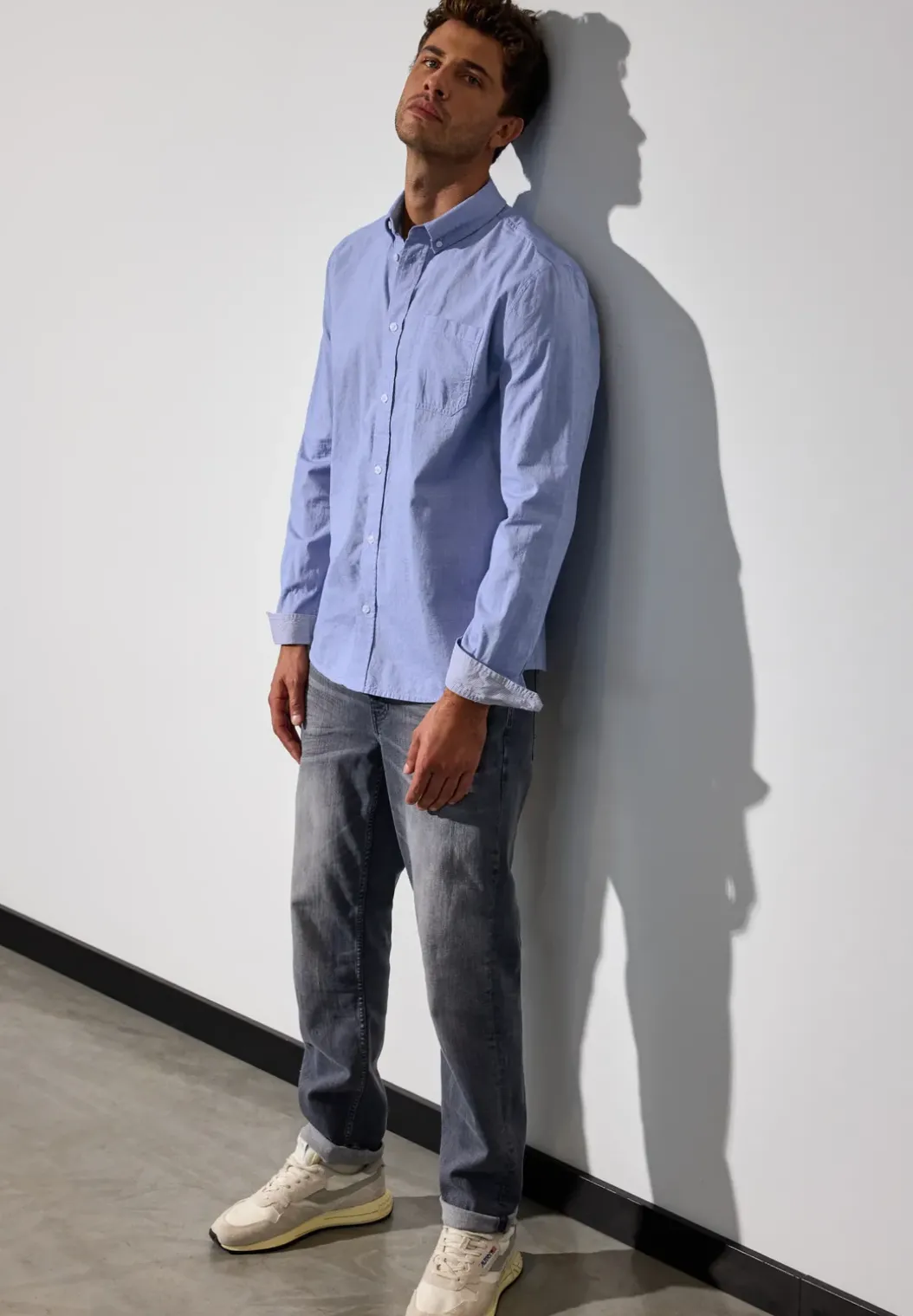 Chambray overhemd