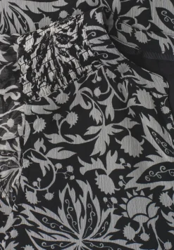 Chiffon bloes met gespleten hals