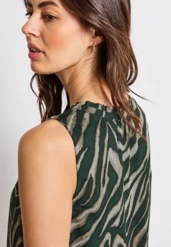 Chiffon bloes met print