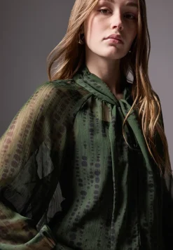 Chiffon blouse met strik