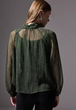 Chiffon blouse met strik