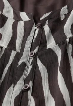 Chiffon blouse met zebraprint