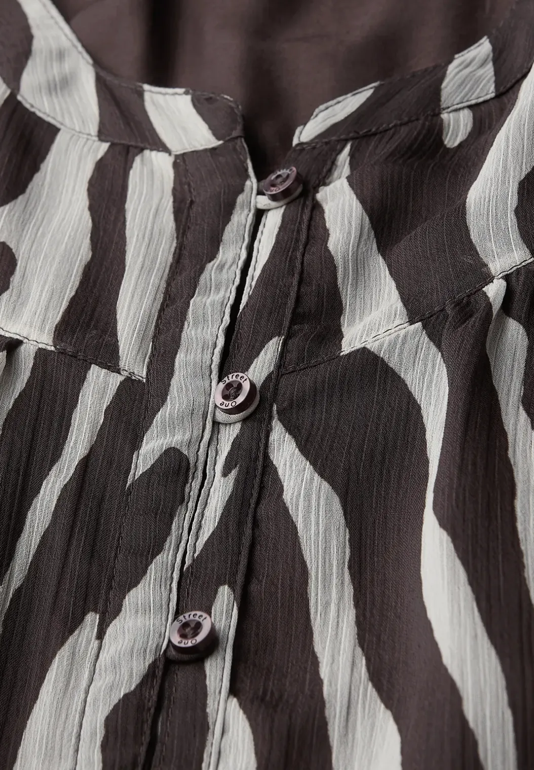 Chiffon blouse met zebraprint