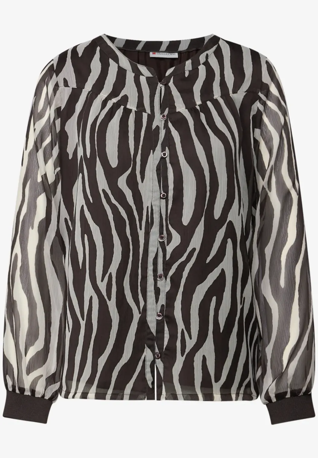 Chiffon blouse met zebraprint