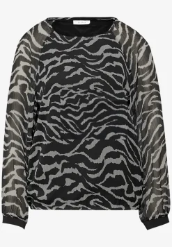 Chiffon blouse met zebraprint