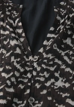 Chiffon jurk met smok details