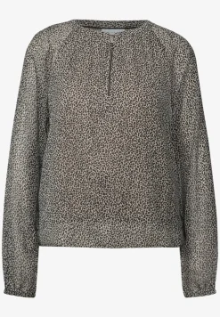 Chiffon leo blouse met rits