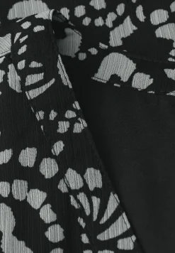 Chiffon midi-jurk met print