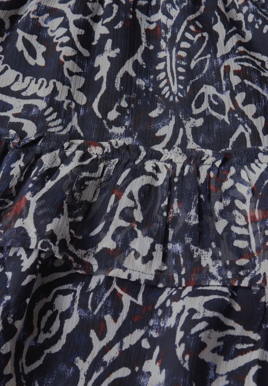 Chiffon rok met volants