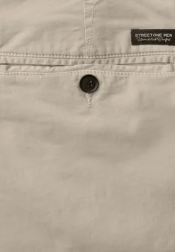 Chino met elastische tailleband