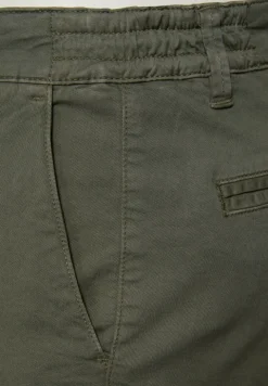 Chino met elastische tailleband