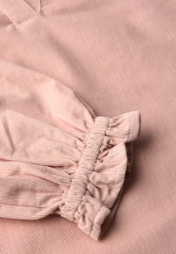 Corduroy blouse met ruches