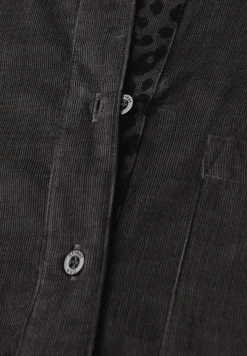 Corduroy blouse met tape details