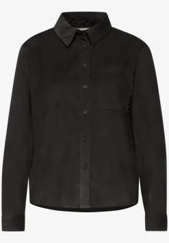 Corduroy blouse met tape details