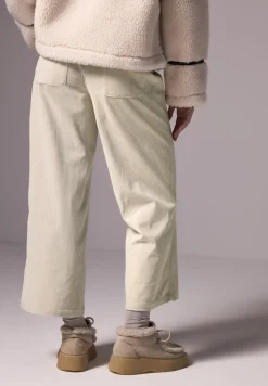Corduroy broek met wijde pijpen