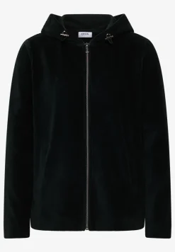 Corduroy jas met capuchon