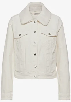 Corduroy jas met teddy kraag