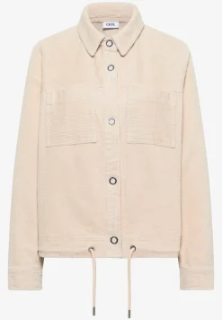 Corduroy jas met trekkoord